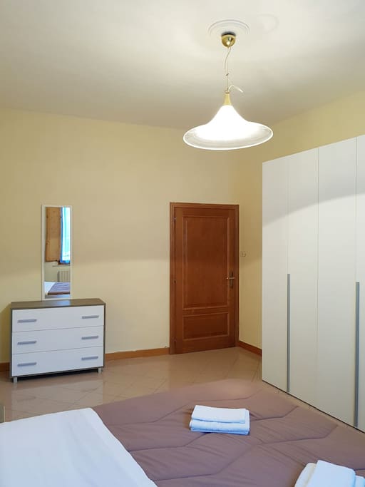 bedside table and wardrobe