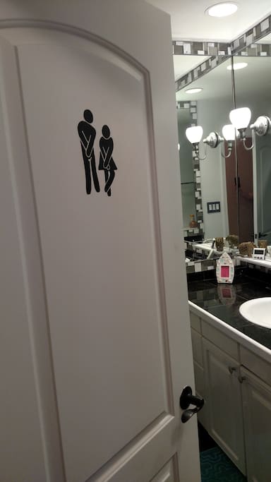 Bathroom across the hall