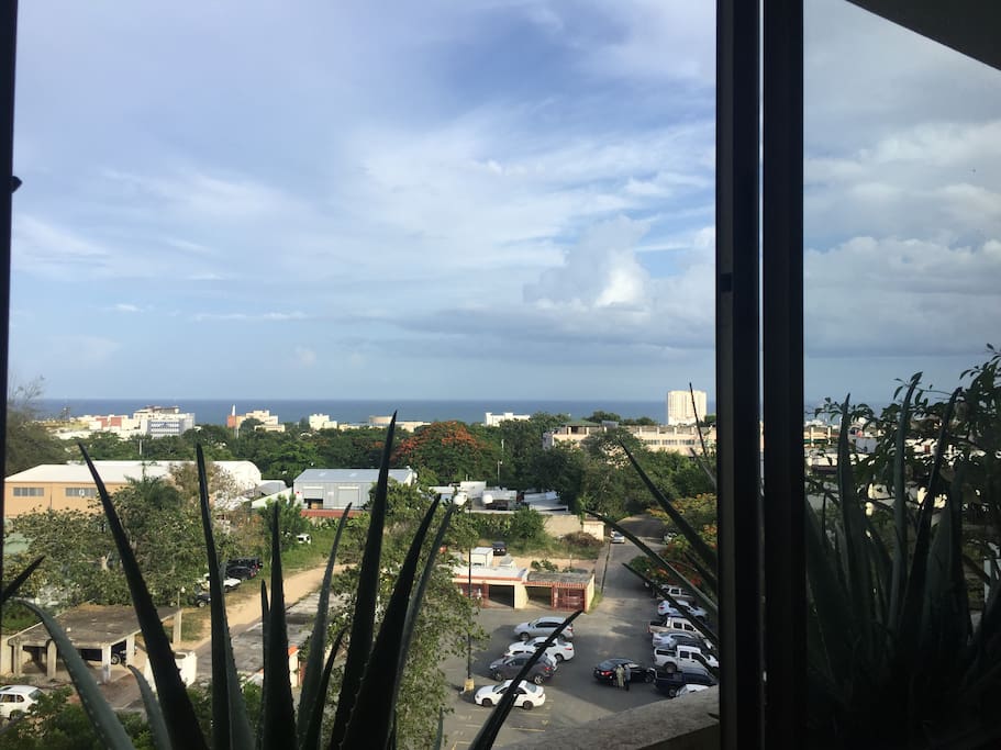 Vista al mar desde casi todos los espacios