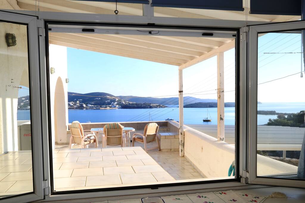 Sea view from one of the bedrooms