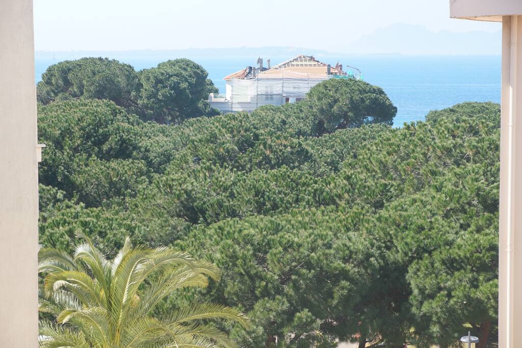 Vue du balcon cuisine/salle à manger
