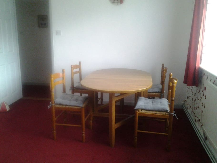 Dining area. Table will seat up to 6 comfortably