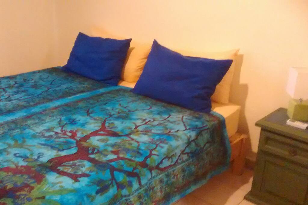 Headboard coming soooon! King size bed.