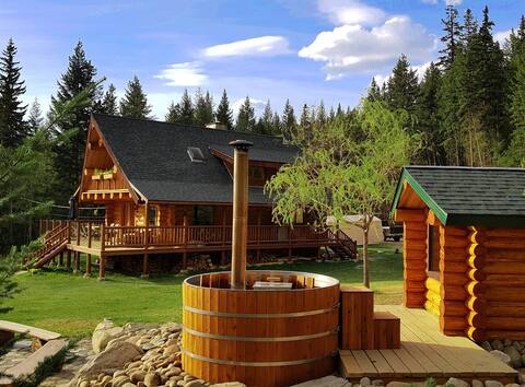 Swift Mountain Lodge - log house by the river