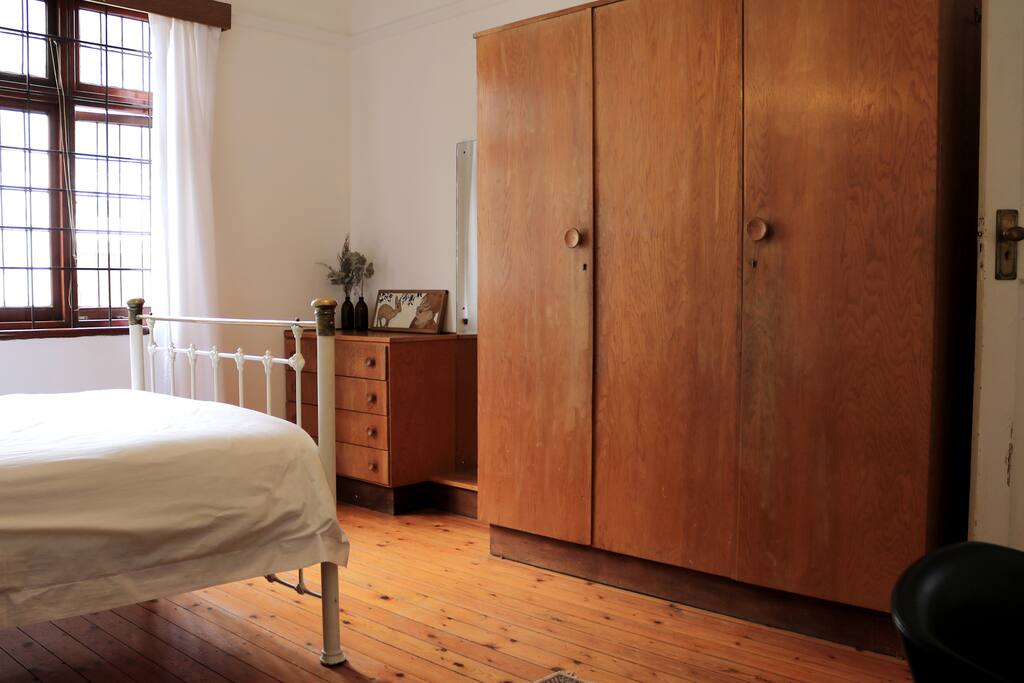 Drawers and closets for your clothes and belongings.