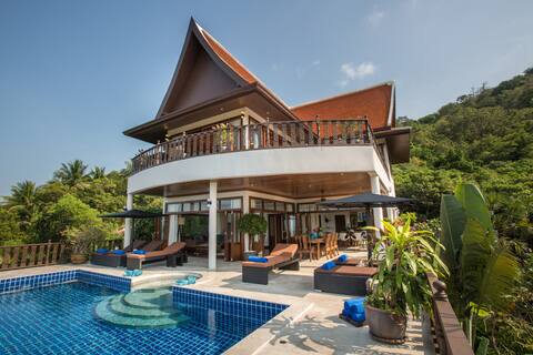 Peaceful 4BR Seaview Private Villa w/ Cinema & Gym