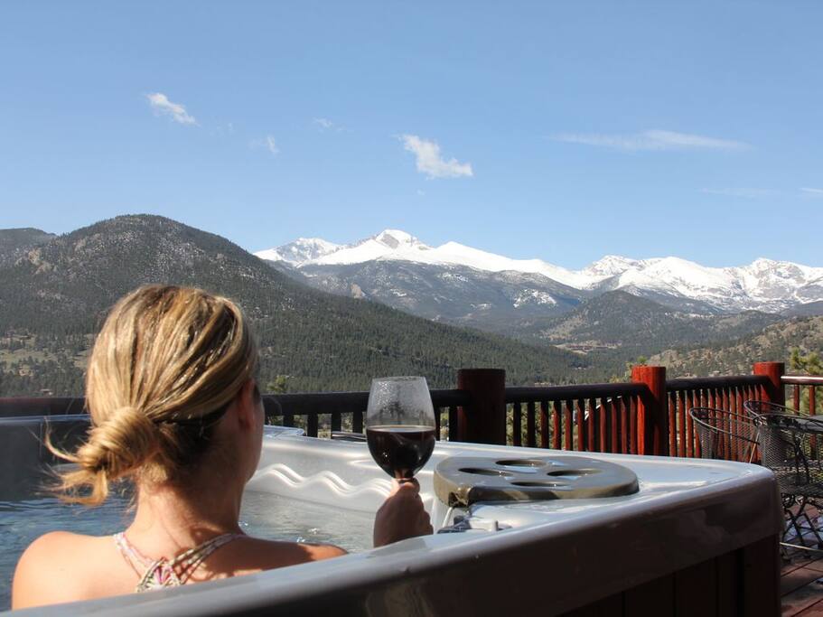 Hot tub on deck totally rules!