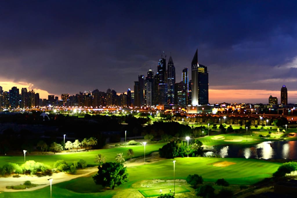 Golf Course view by night