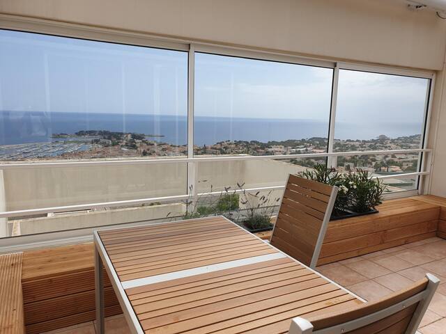 T3 Bandol  Katikias Piscine Vue Panoramique Mer