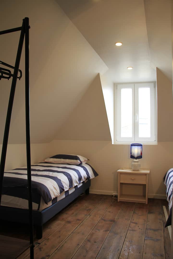 Moussaillon bedroom on the second floor