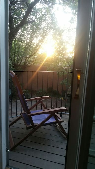 Enjoy a glass of wine on your own private at sunset.