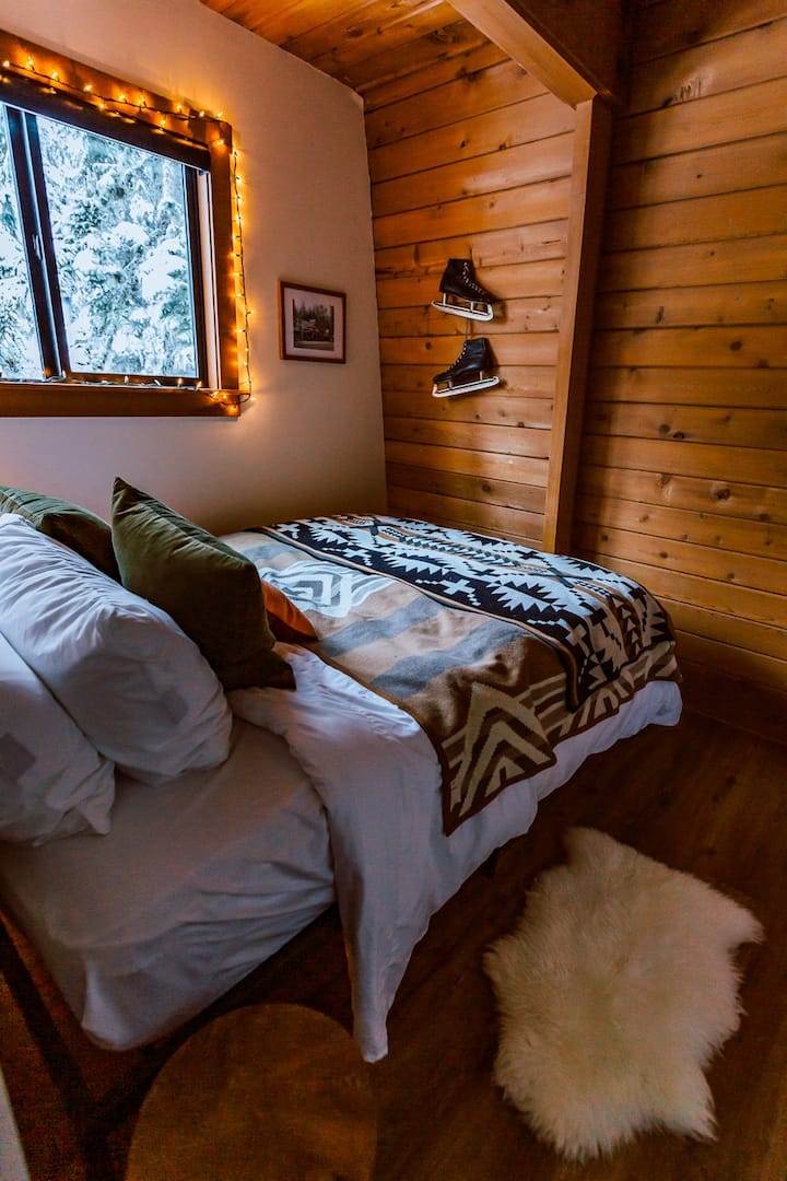 The "Cozy" Bedroom might be small but it's our coziest room in the house.