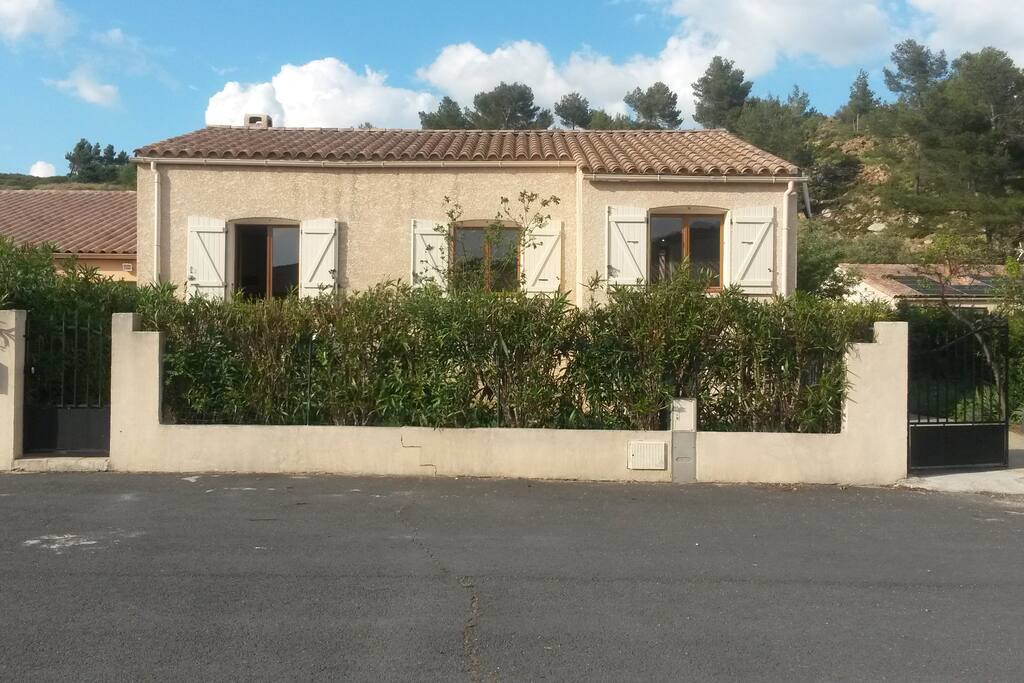 Front of the villa