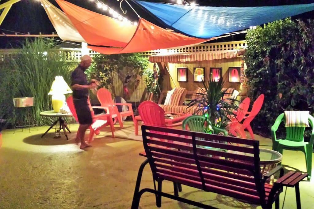 Front Patio in the evening