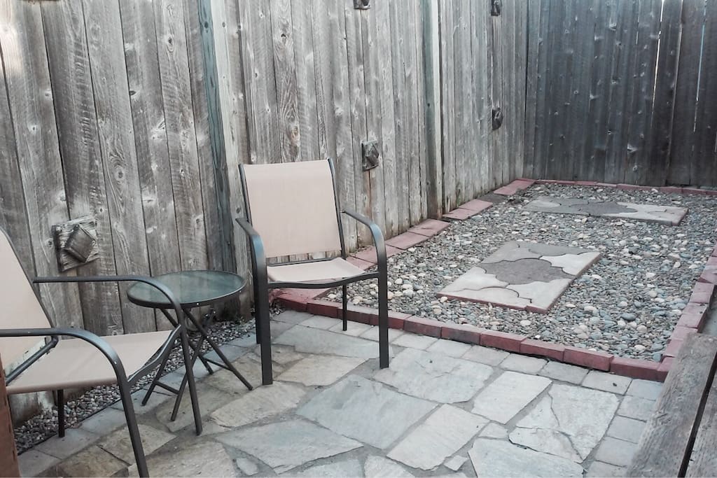 Private patio to enjoy summer nights.