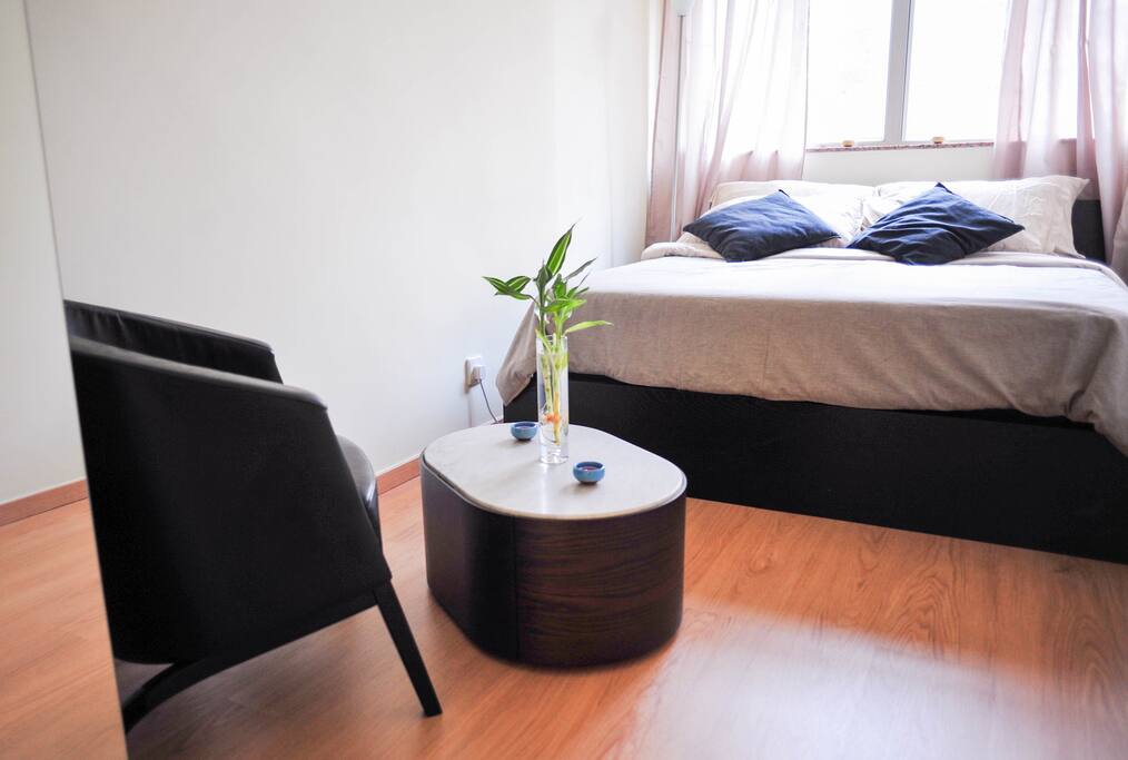 The guest bedroom.