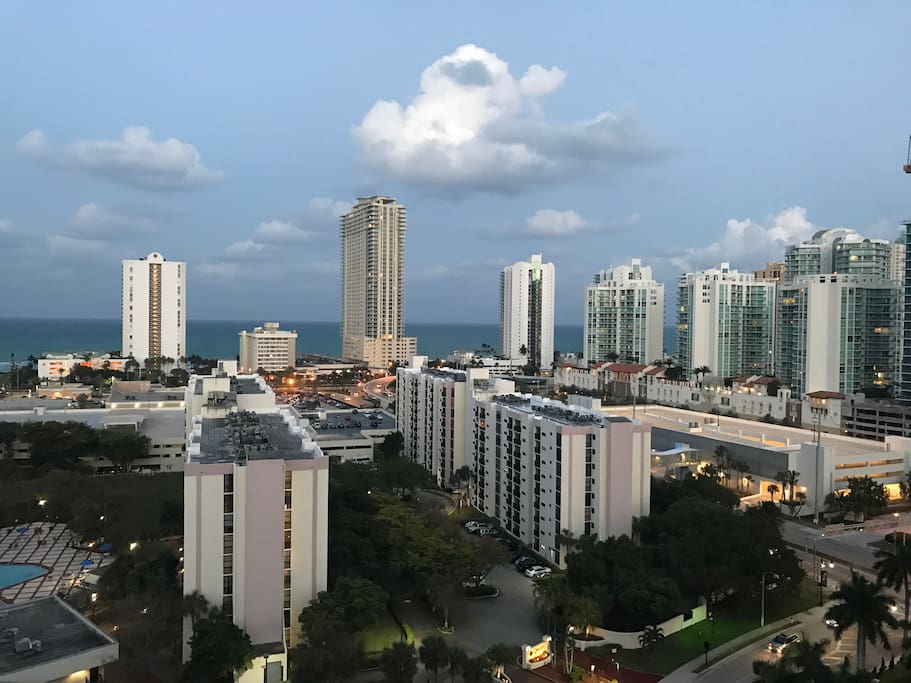 This is the view from the balcony