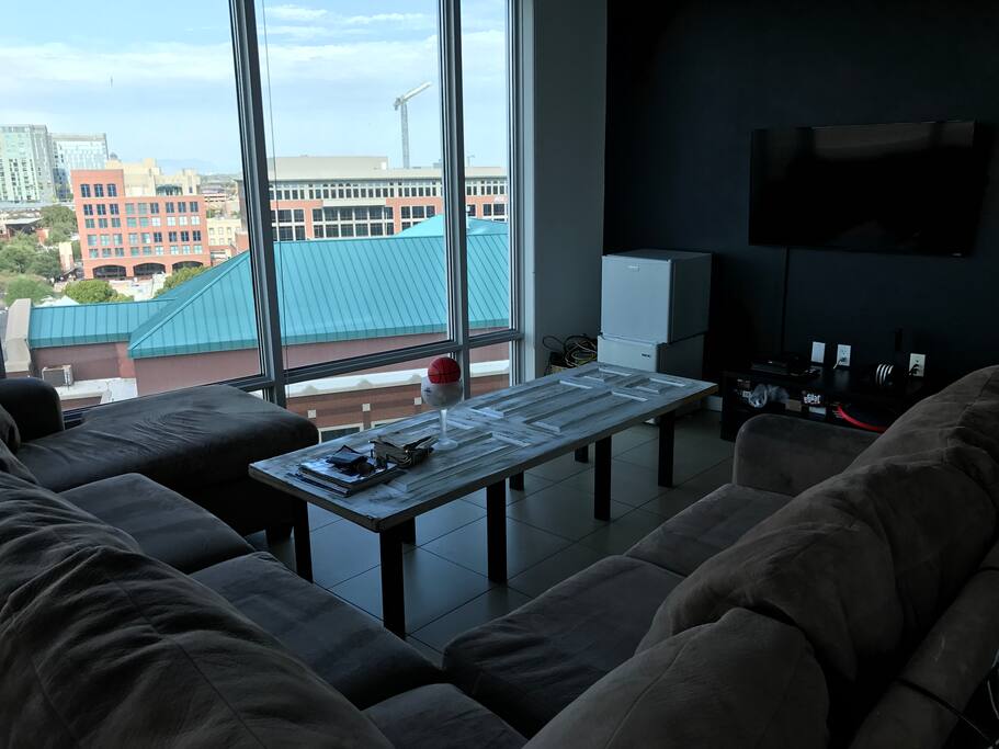 Living Room, TV/ Cable, fridge and card games