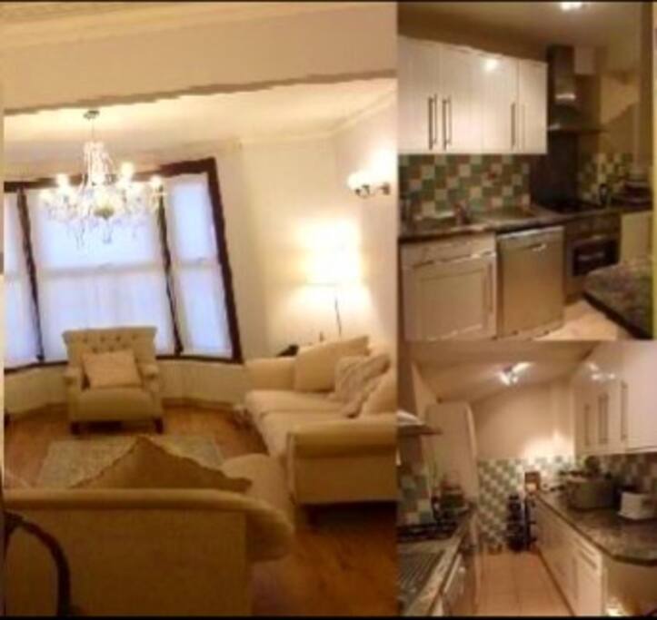 Living room & kitchen