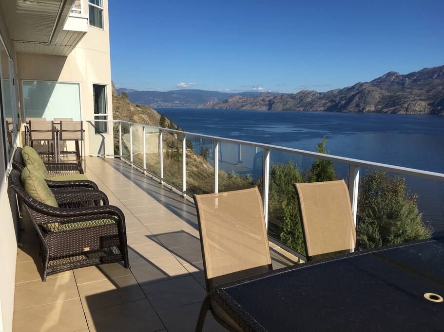 Your wrap around patio with access from each bedroom