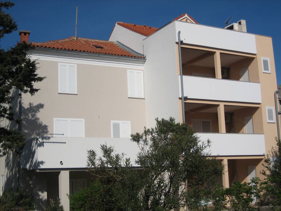 Apartment house situated one street from the city center.