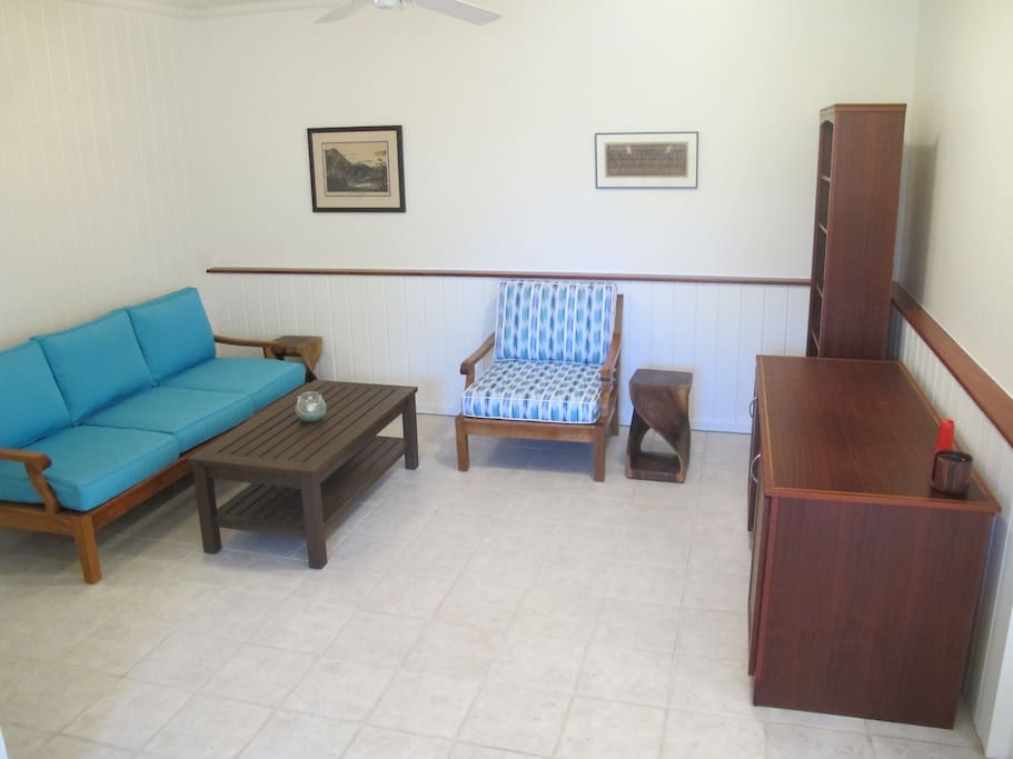 Living room off the kitchen