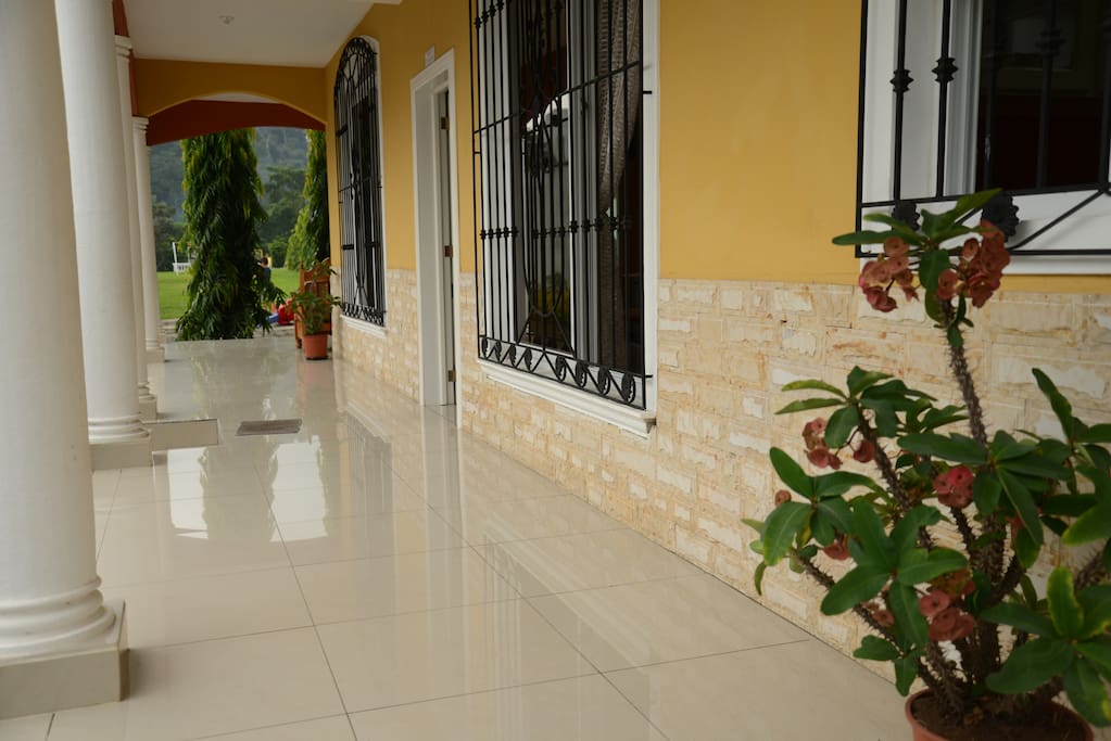 The entrance
