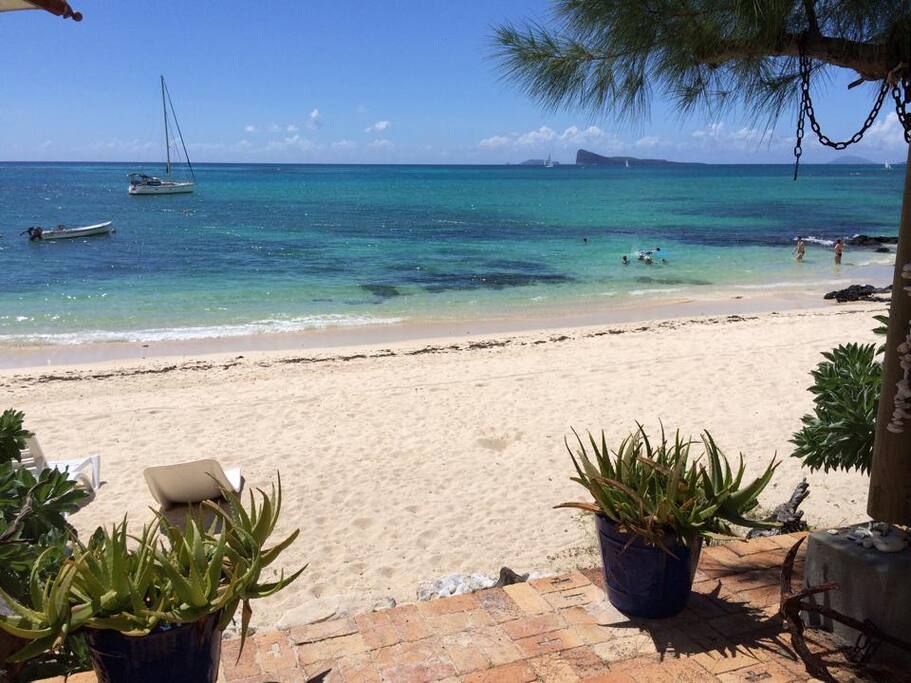 Beach view from the terrace