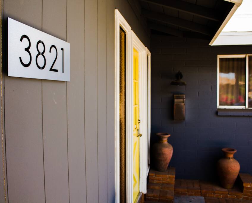 Many modern touches, both in and out of the house