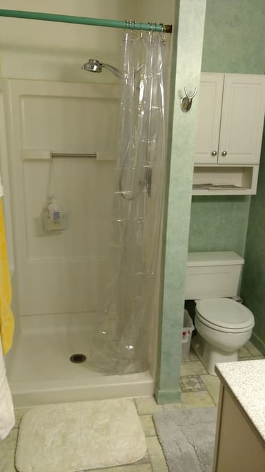 Private bathroom with shower