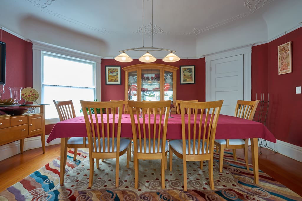 Dining Room - (Table & Chairs for 8, can be easily expanded to accommodate 10-12). This photo was taken from Living Room.