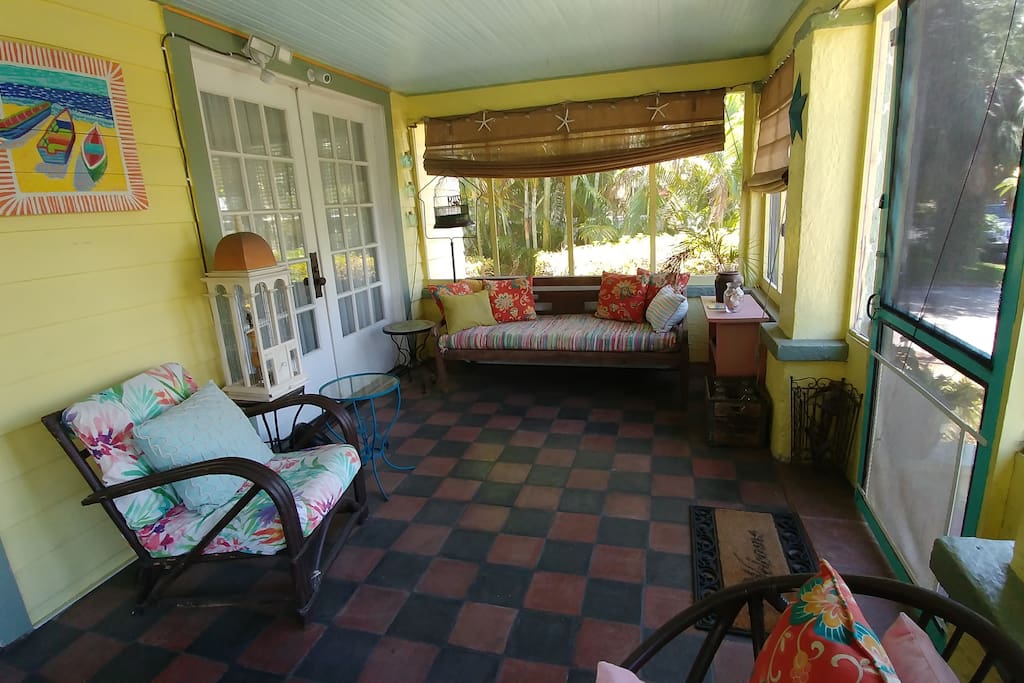 Inviting front porch