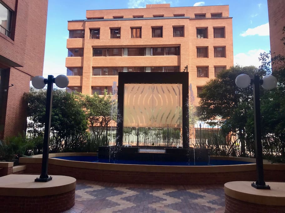 Inside fountain