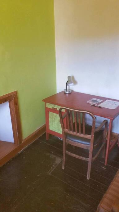 work desk in room