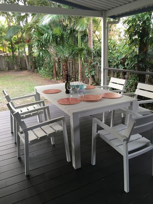 Dining Setting Back Deck