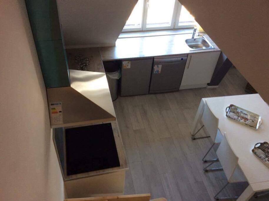Vue cuisine de l'étage