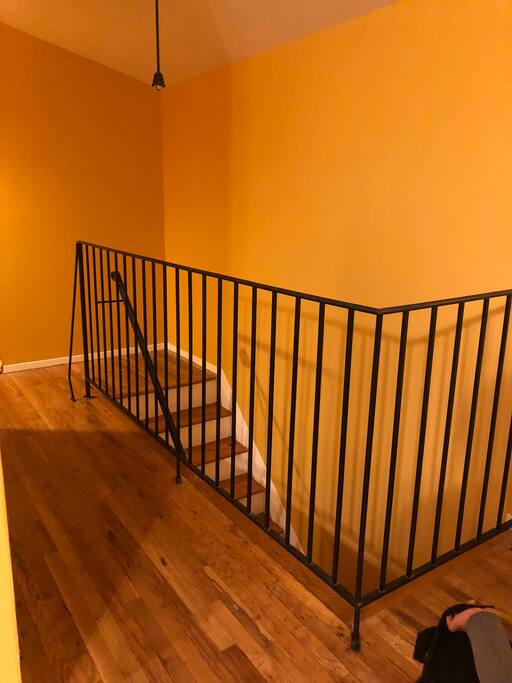 Stairs leading to apartment