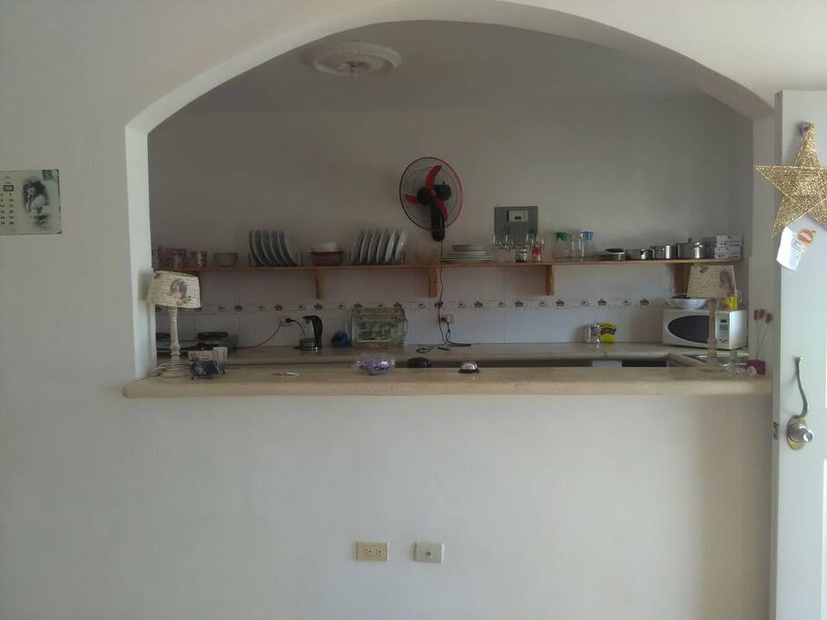 Cómoda cocina a disposición de sus huéspedes.