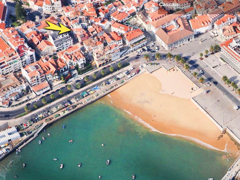 Aerial view - Cascais historic centrer - great location !!!