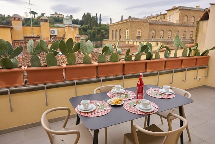 Pitti Penthouse, 2 terraces with stunning view