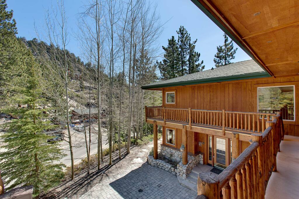 House is nestled in the quiet forest