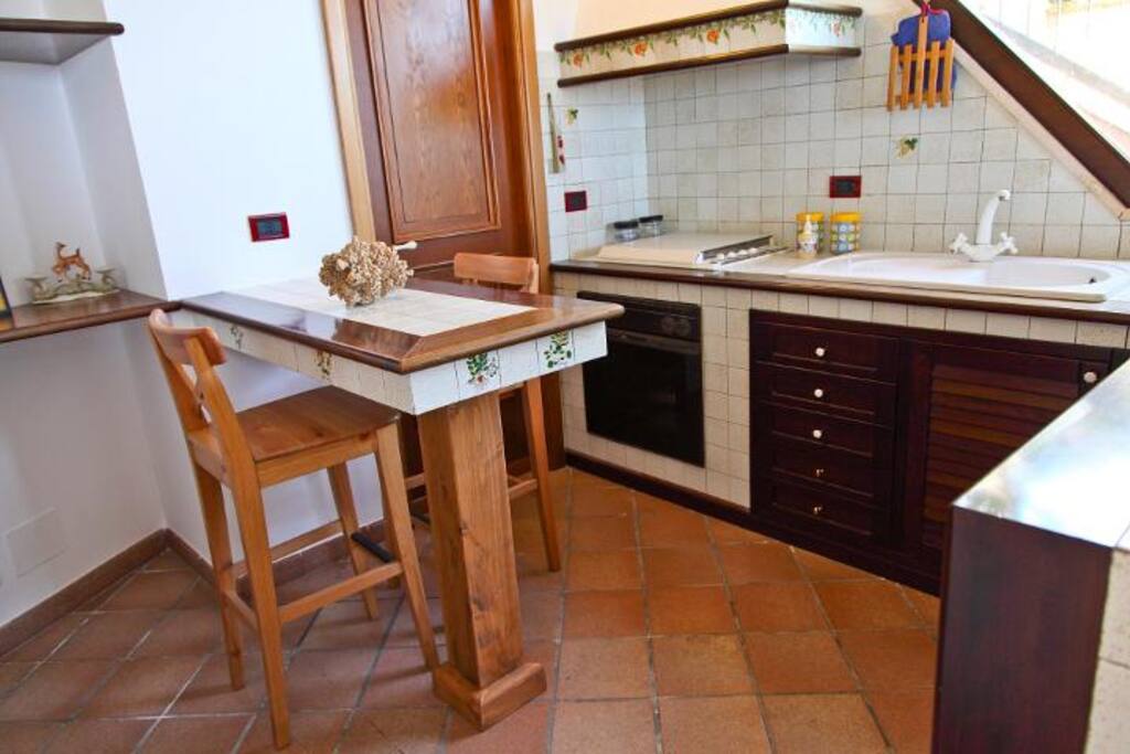 cucina con angolo cottura