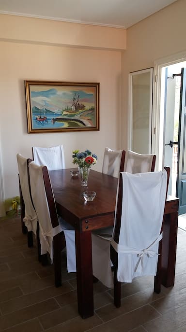 The dining room