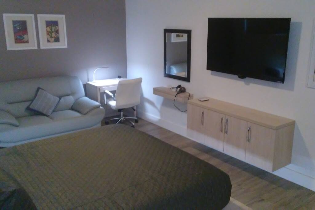 55" tv with roku.