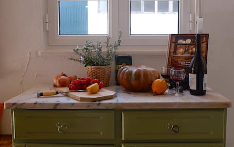 Cozy cottage in a rural setting with large pool