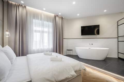 Budapest Eye - Deluxe room with bathtub