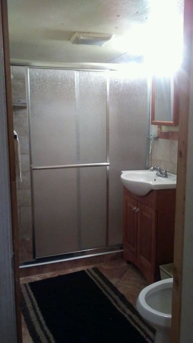 Private bathroom and walk in shower