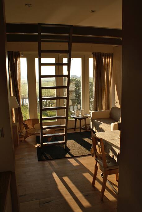 This is the living area of the house. The house is completely stand alone