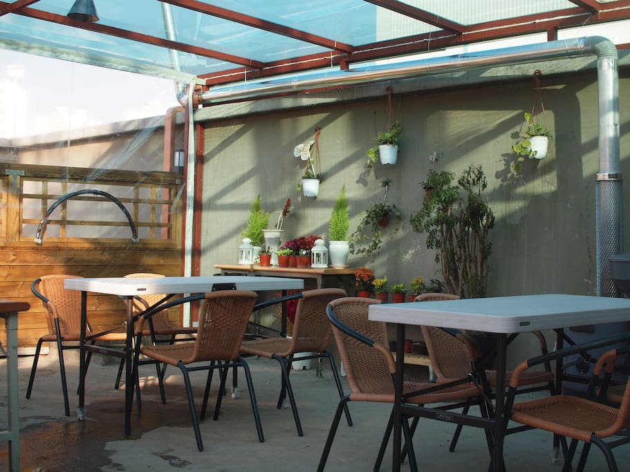 겨울에도 각종파티가능한 roof garden(따뜻한난로에서 군고구마드세요)