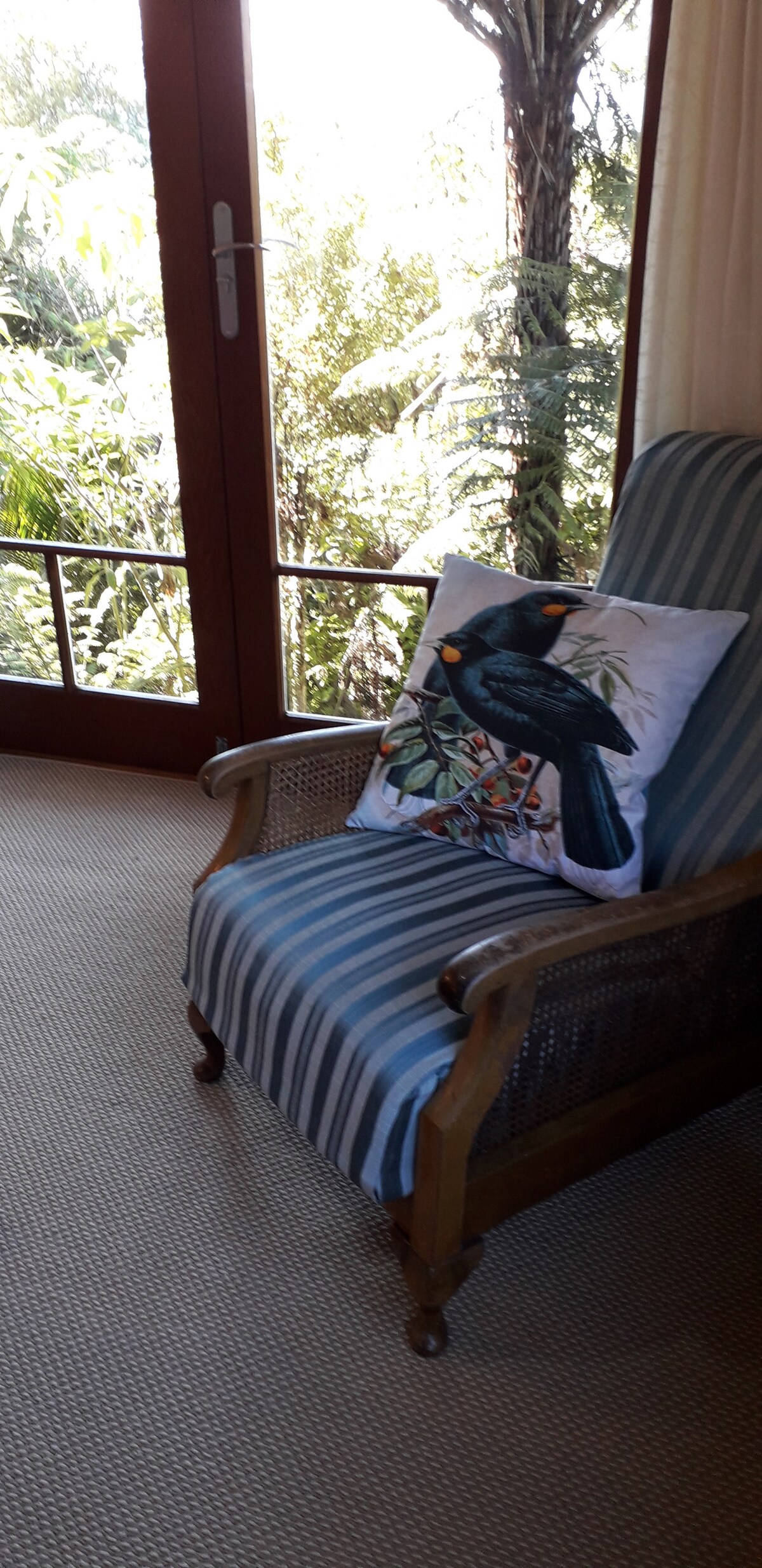 נוף של בוש וים מחדר השינה.